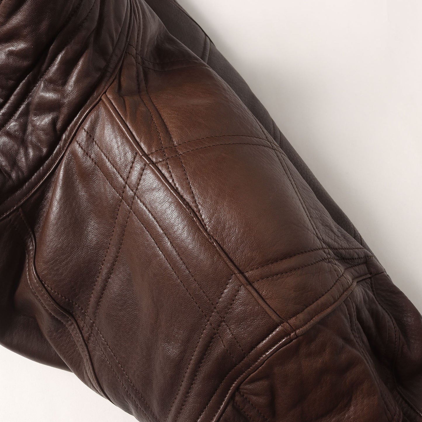 HEITORN シープレザー ジップアップ ブルゾン