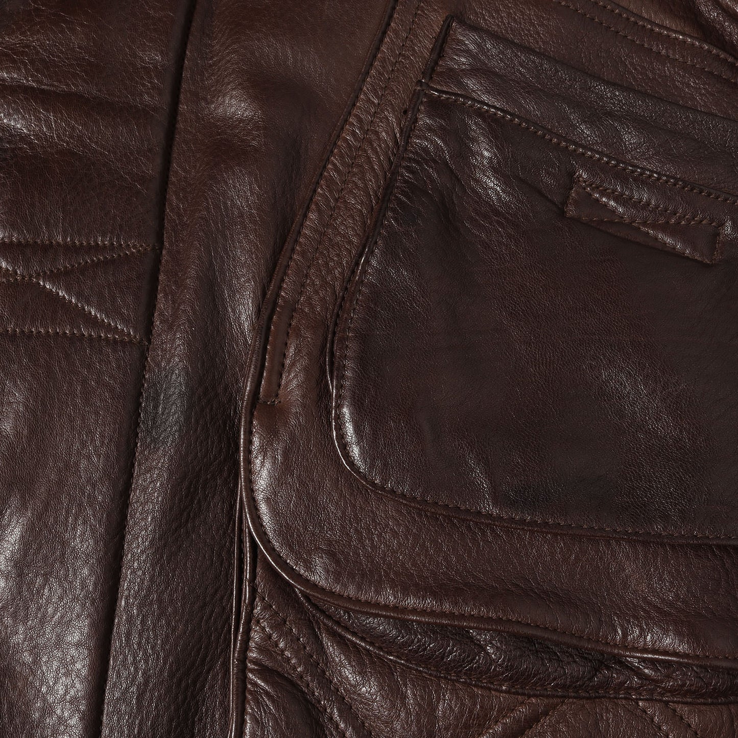 HEITORN シープレザー ジップアップ ブルゾン