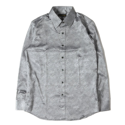 スネーク ジャガード ボタンダウン ドレス シャツ