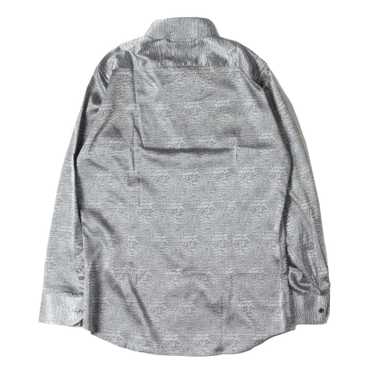 スネーク ジャガード ボタンダウン ドレス シャツ