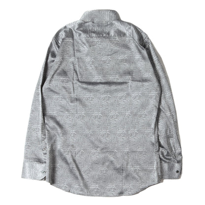 スネーク ジャガード ボタンダウン ドレス シャツ