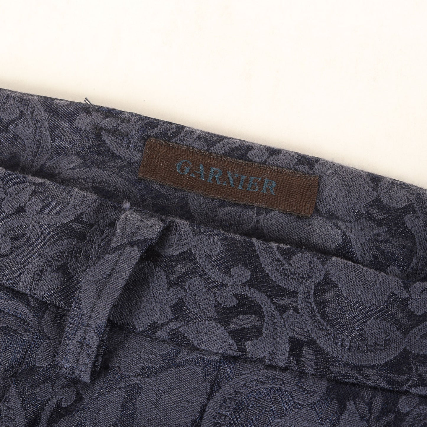 ボタニカル ジャガード トラウザー スラックス パンツ