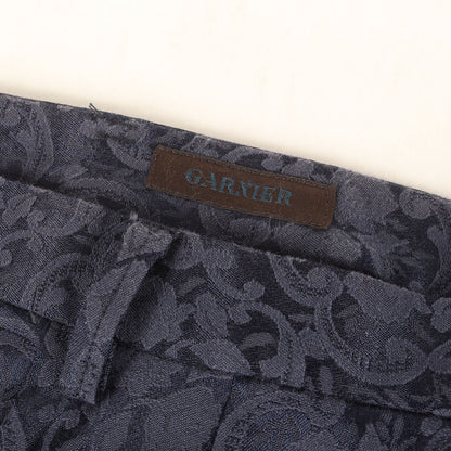 ボタニカル ジャガード トラウザー スラックス パンツ