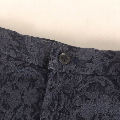 ボタニカル ジャガード トラウザー スラックス パンツ