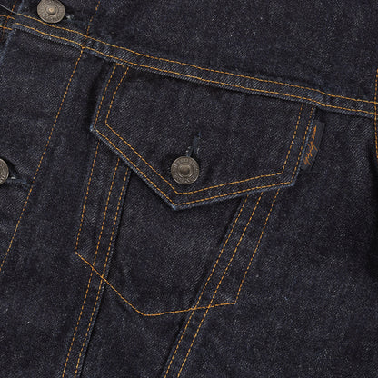 22SS 14オンス デニム トラッカー ジャケット (14OZ DENIM BUTTON-DOWN JACKET) / POUR HOMME