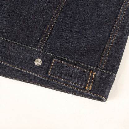 22SS 14オンス デニム トラッカー ジャケット (14OZ DENIM BUTTON-DOWN JACKET) / POUR HOMME