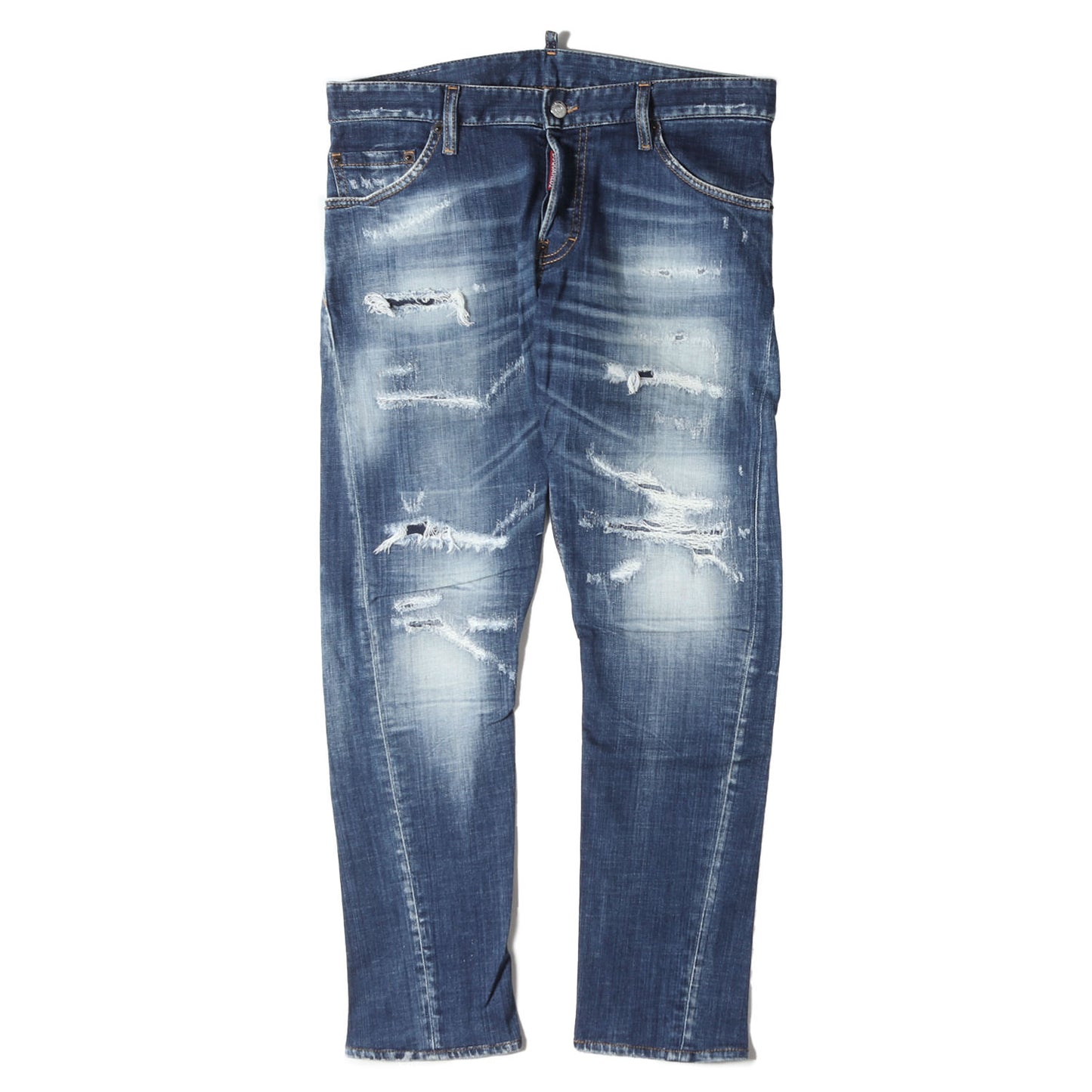 23SS クラッシュリペア加工 スキニー ストレッチ デニムパンツ (Sexy twist jean)