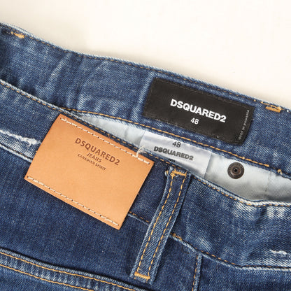 23SS クラッシュリペア加工 スキニー ストレッチ デニムパンツ (Sexy twist jean)