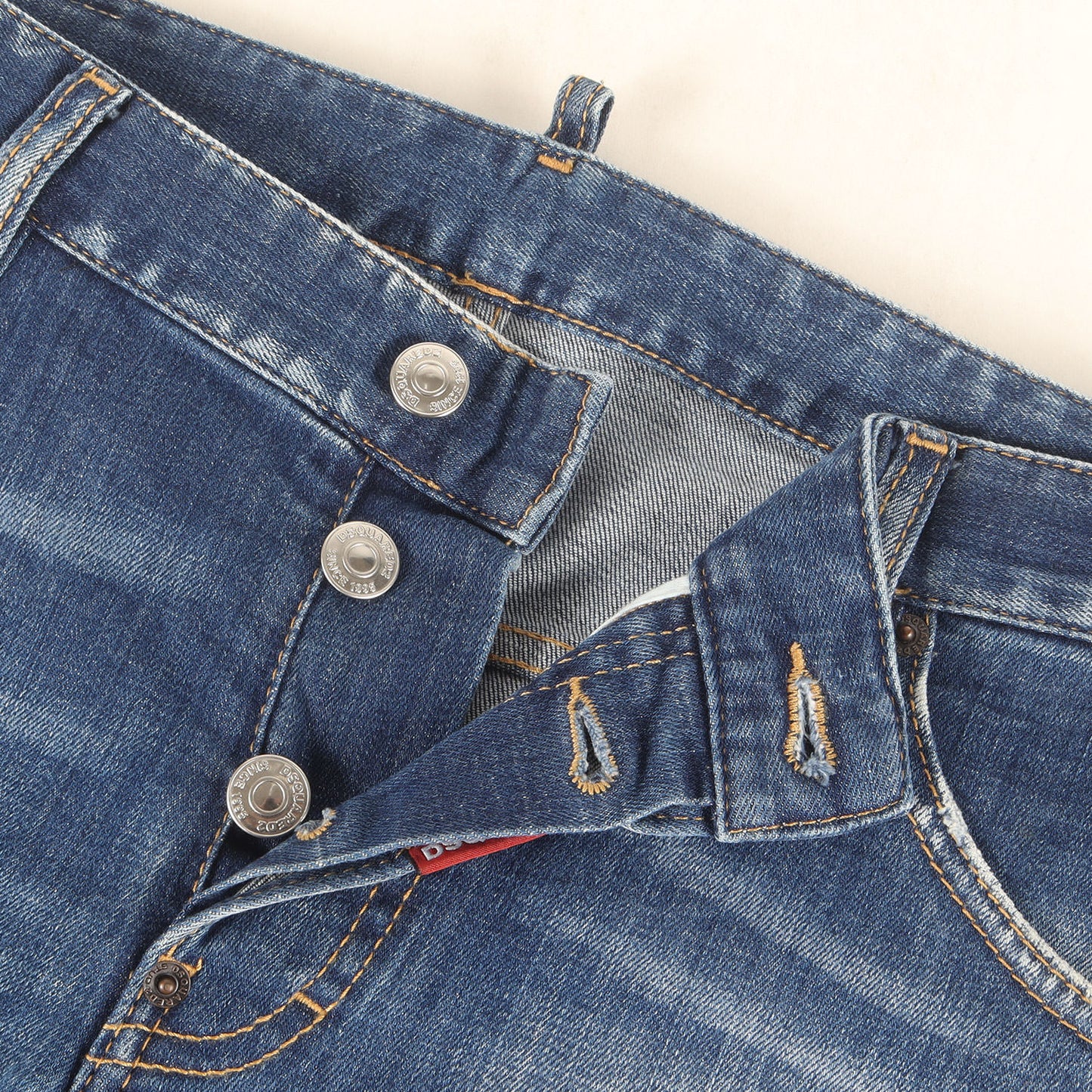 23SS クラッシュリペア加工 スキニー ストレッチ デニムパンツ (Sexy twist jean)