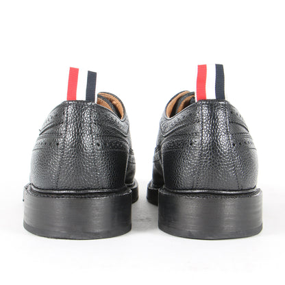 レザー ソール ロングウィング ブローグ シューズ