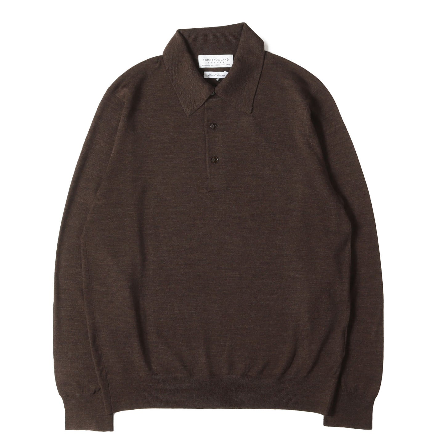 25AW スーパーファインメリノウール ニット ポロシャツ / tricot