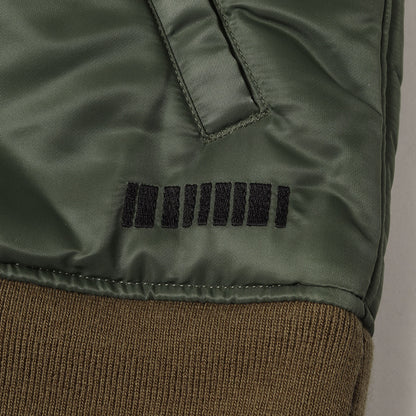ハイネック フーデッド ミリタリー フライト ボンバー ジャケット (High Neck Hooded MA-1 Type Jacket)