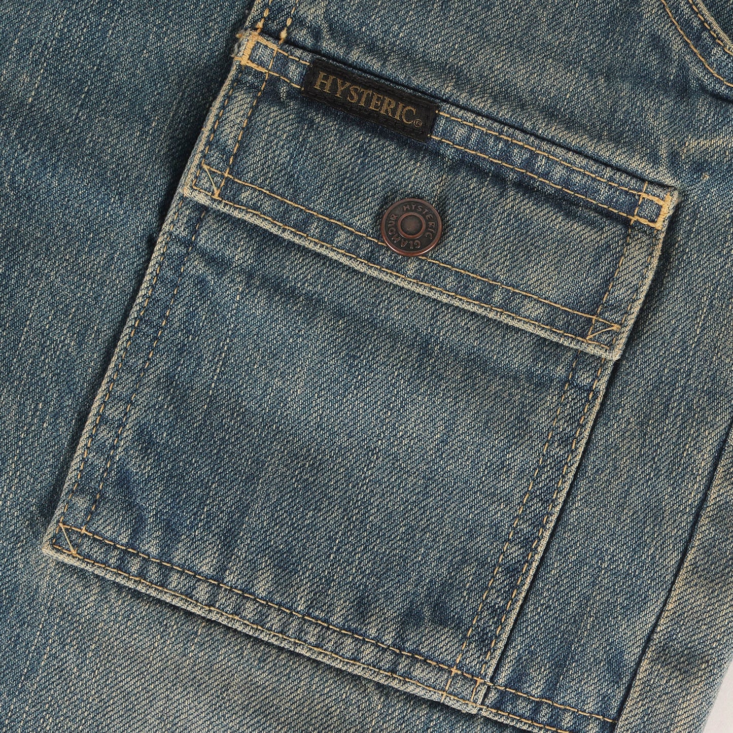 25AW ヴィンテージ加工 ブッシュ デニムパンツ