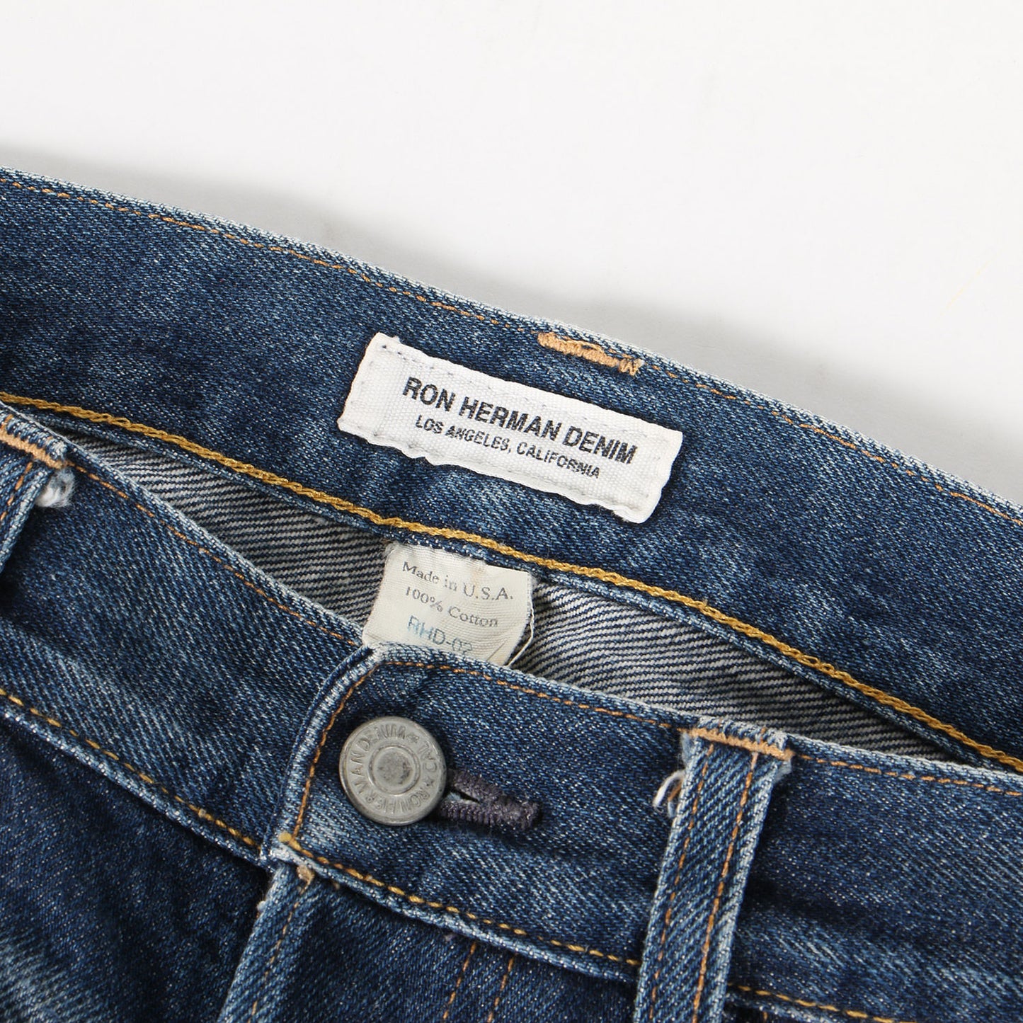 ヴィンテージウォッシュ加工 ストレート デニム パンツ (HURON) / MADE IN USA