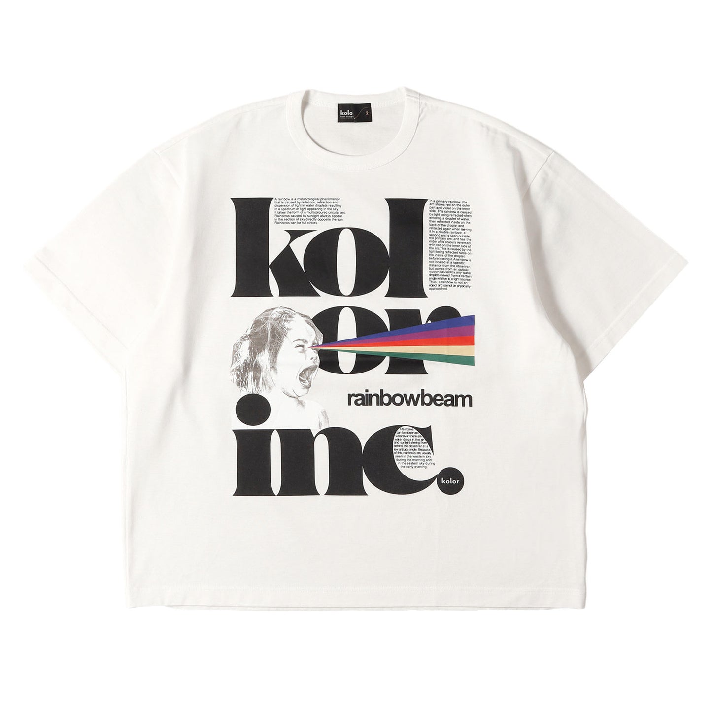 21SS クリアコットンレインボー Tシャツ