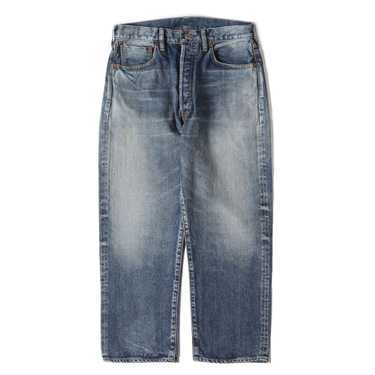 25SS ユーズド加工 アンクルカット デニム パンツ (Ankle Length Straight 5pocket USD)