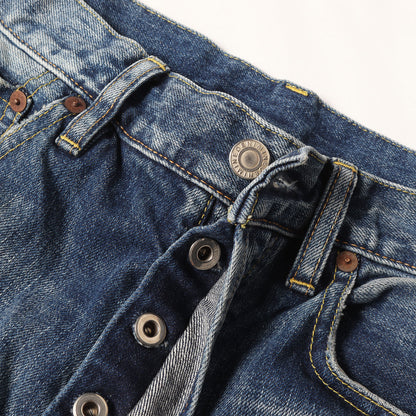 25SS ユーズド加工 アンクルカット デニム パンツ (Ankle Length Straight 5pocket USD)