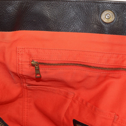 カウハイド レザー ショルダー トートバッグ (GLOSS) / MADE IN JAPAN