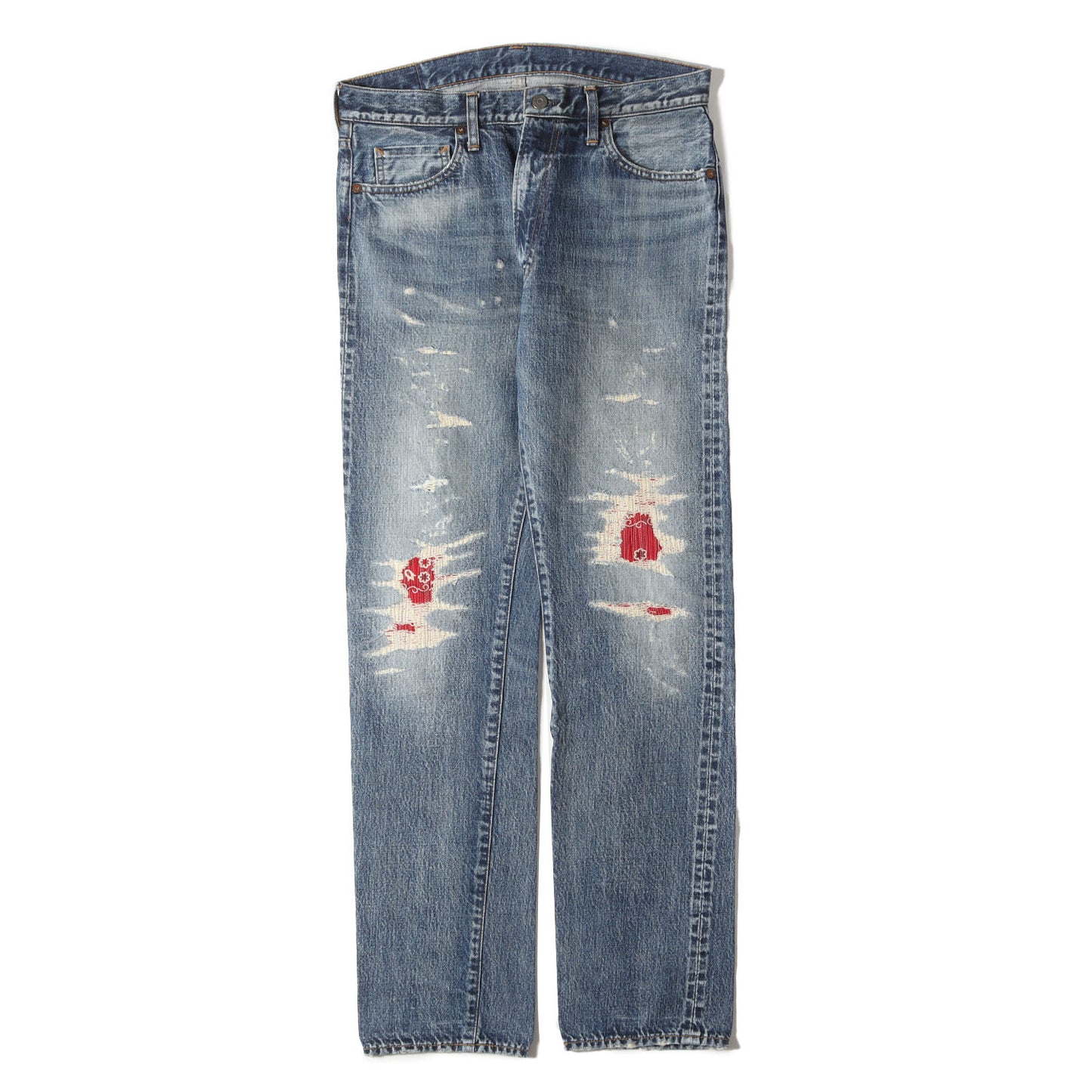 ヴィンテージ リペア加工 デニム パンツ (S965)