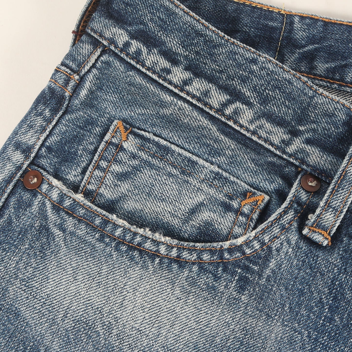 ヴィンテージ リペア加工 デニム パンツ (S965)