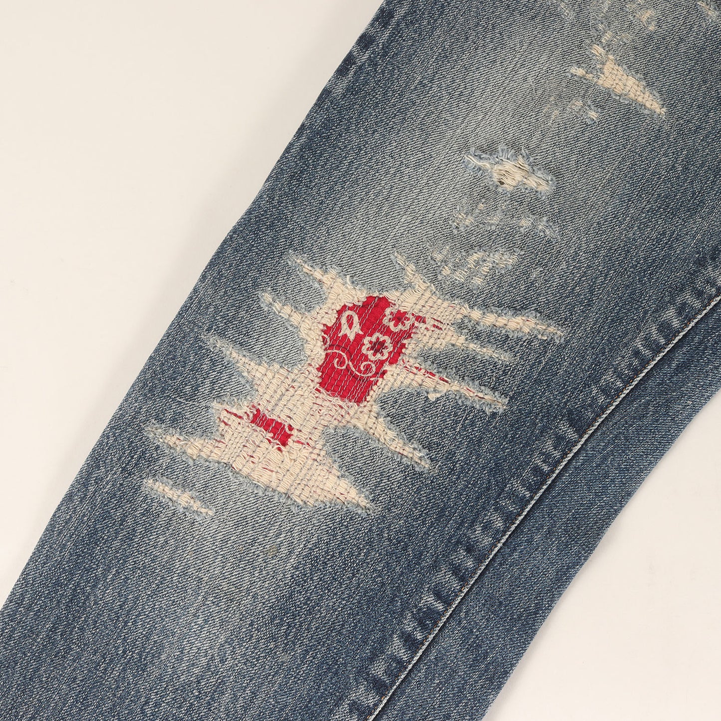 ヴィンテージ リペア加工 デニム パンツ (S965)