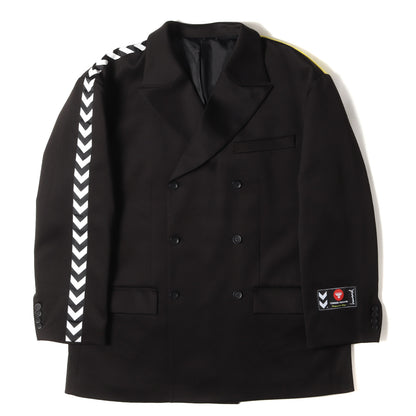 × hummel ジャージー ダブルブレスト 6B テーラード ジャケット