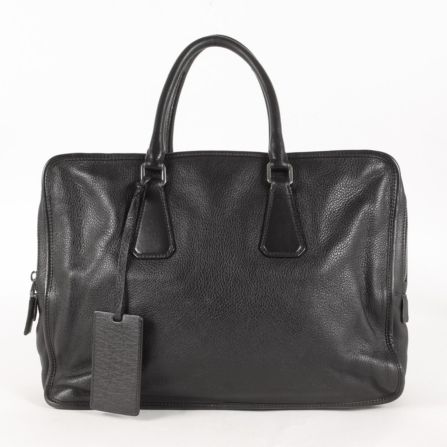 トライアングルロゴプレート ヴィッテロダイノレザー ブリーフケース