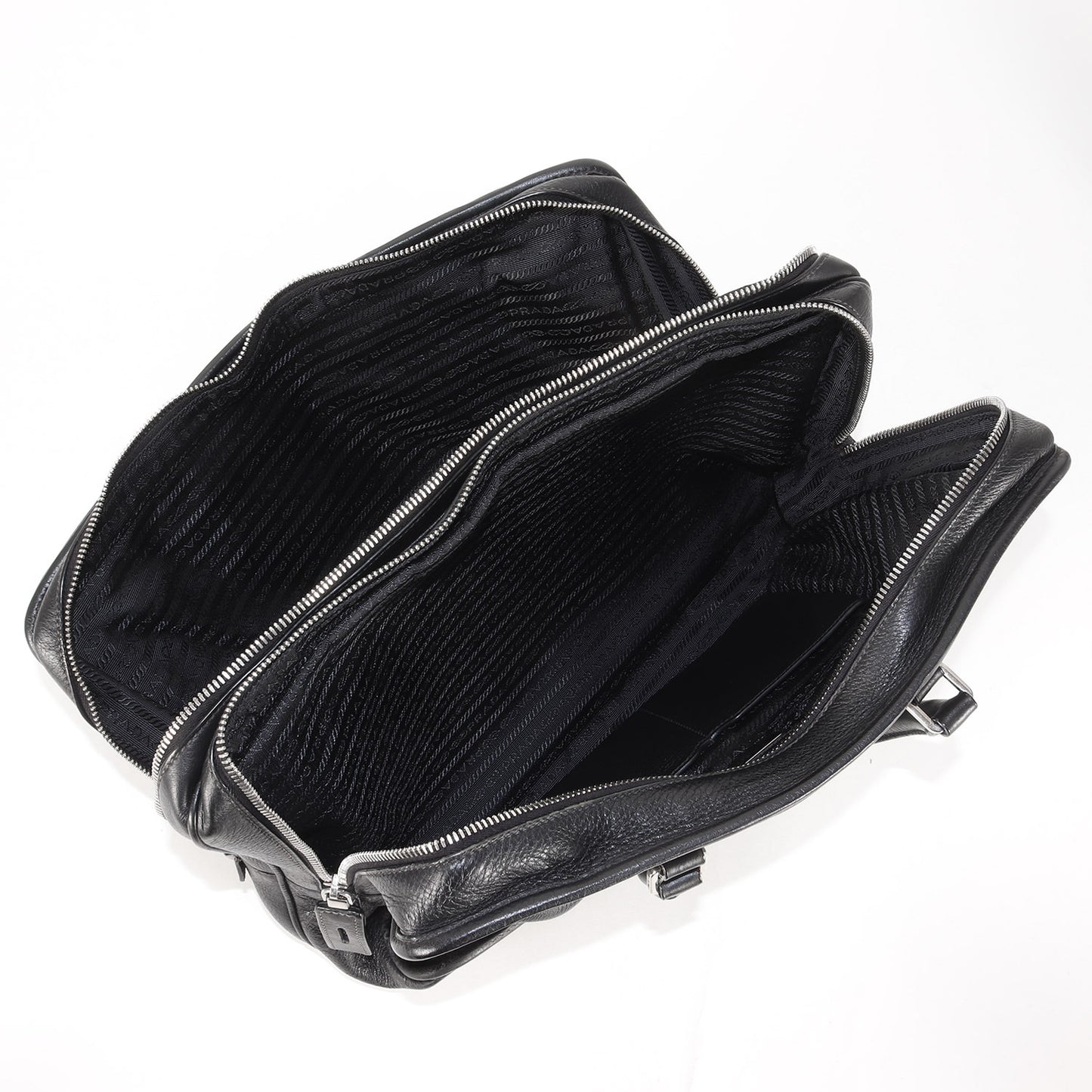 トライアングルロゴプレート ヴィッテロダイノレザー ブリーフケース