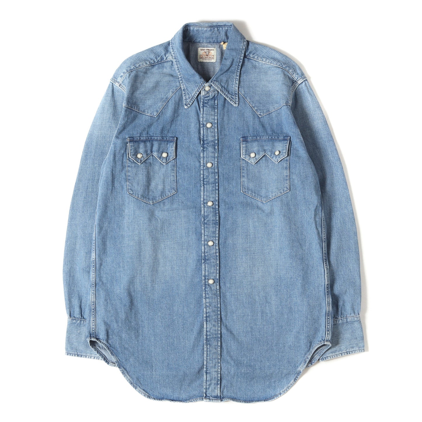 25SS デニム ウエスタン シャツ (SHORTHORN SAWTOOTH INDIGO COSMOS)