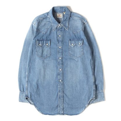 25SS デニム ウエスタン シャツ (SHORTHORN SAWTOOTH INDIGO COSMOS)