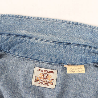 25SS デニム ウエスタン シャツ (SHORTHORN SAWTOOTH INDIGO COSMOS)