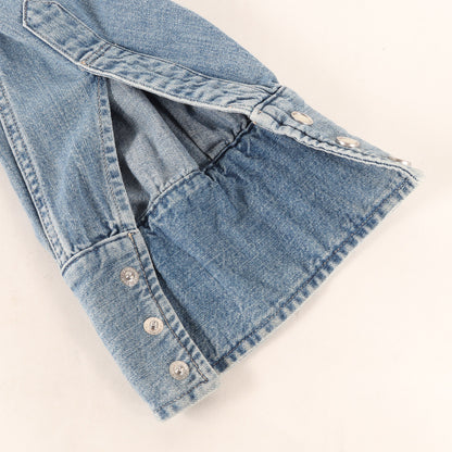 25SS デニム ウエスタン シャツ (SHORTHORN SAWTOOTH INDIGO COSMOS)