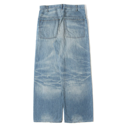 リペア加工 ワイド ロガー デニムパンツ (VINTAGE WIDE LEG LW)