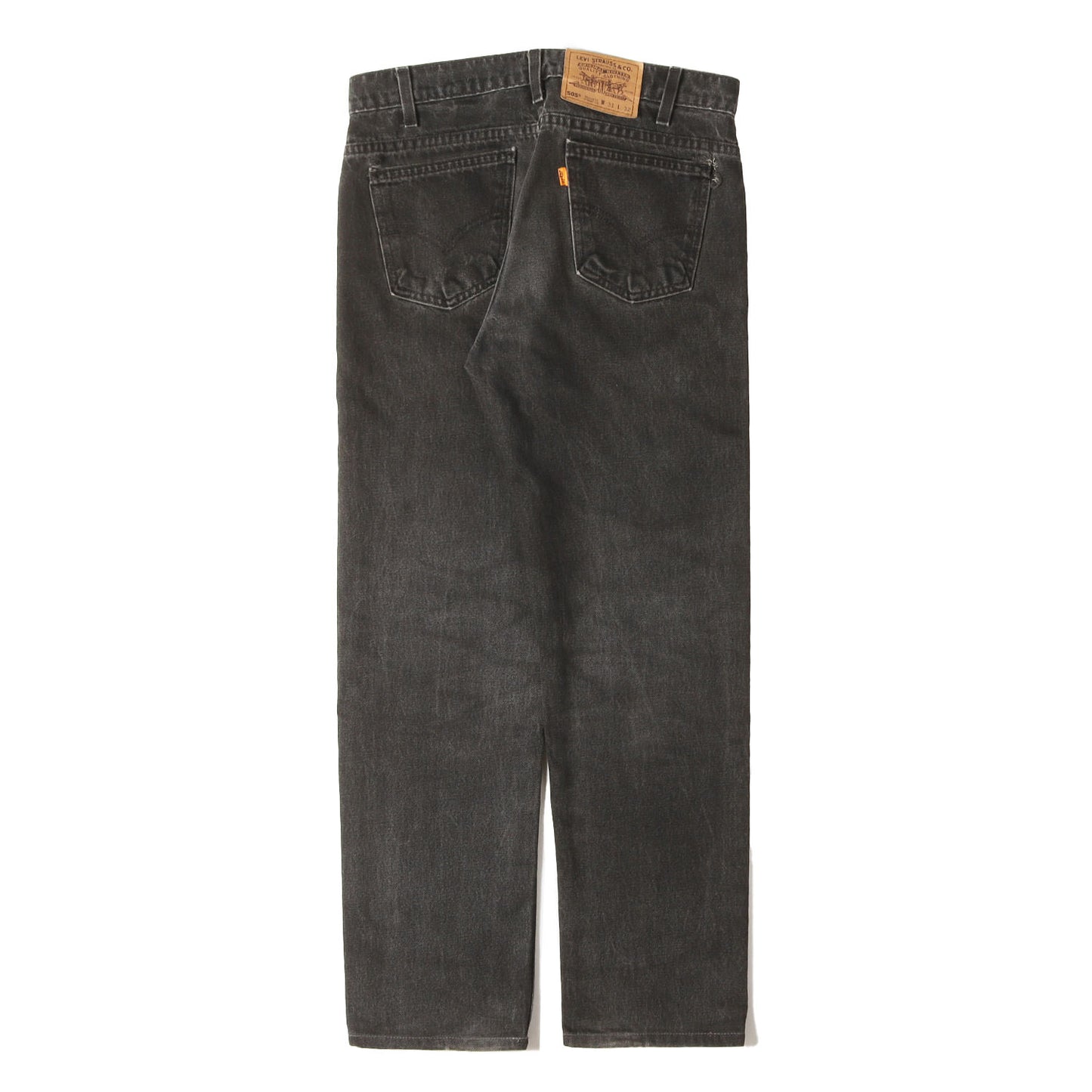 90s テーパード ブラックデニム パンツ (505 REGULAR FIT STRAIGHT LEG) / MADE IN USA