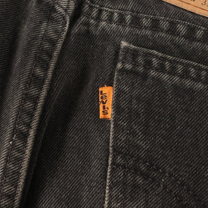 90s テーパード ブラックデニム パンツ (505 REGULAR FIT STRAIGHT LEG) / MADE IN USA