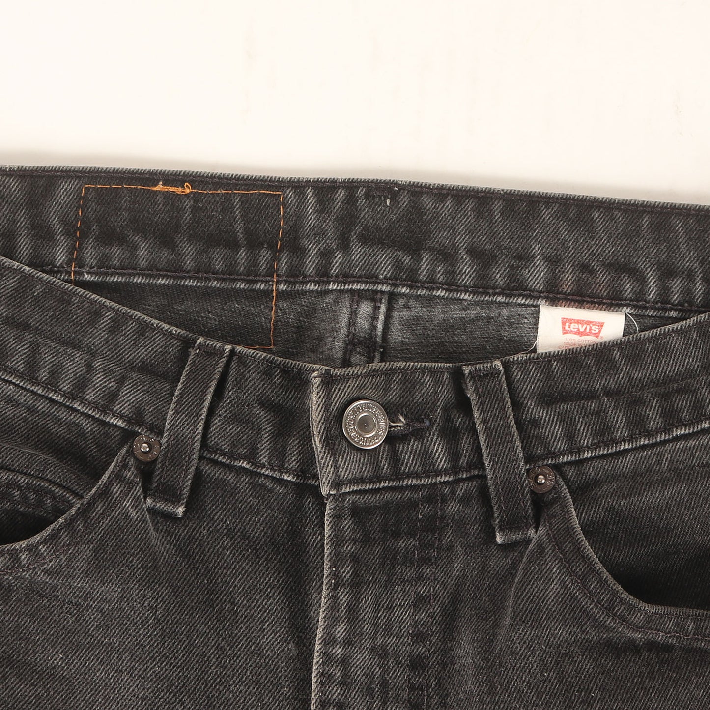 90s テーパード ブラックデニム パンツ (505 REGULAR FIT STRAIGHT LEG) / MADE IN USA