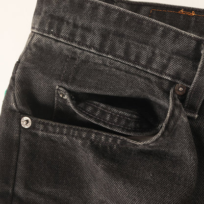 90s テーパード ブラックデニム パンツ (505 REGULAR FIT STRAIGHT LEG) / MADE IN USA