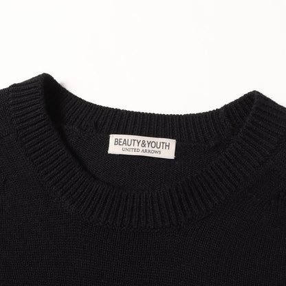 25AW 7ゲージ ファイン MRN クルーネック ニット / 手洗い可能