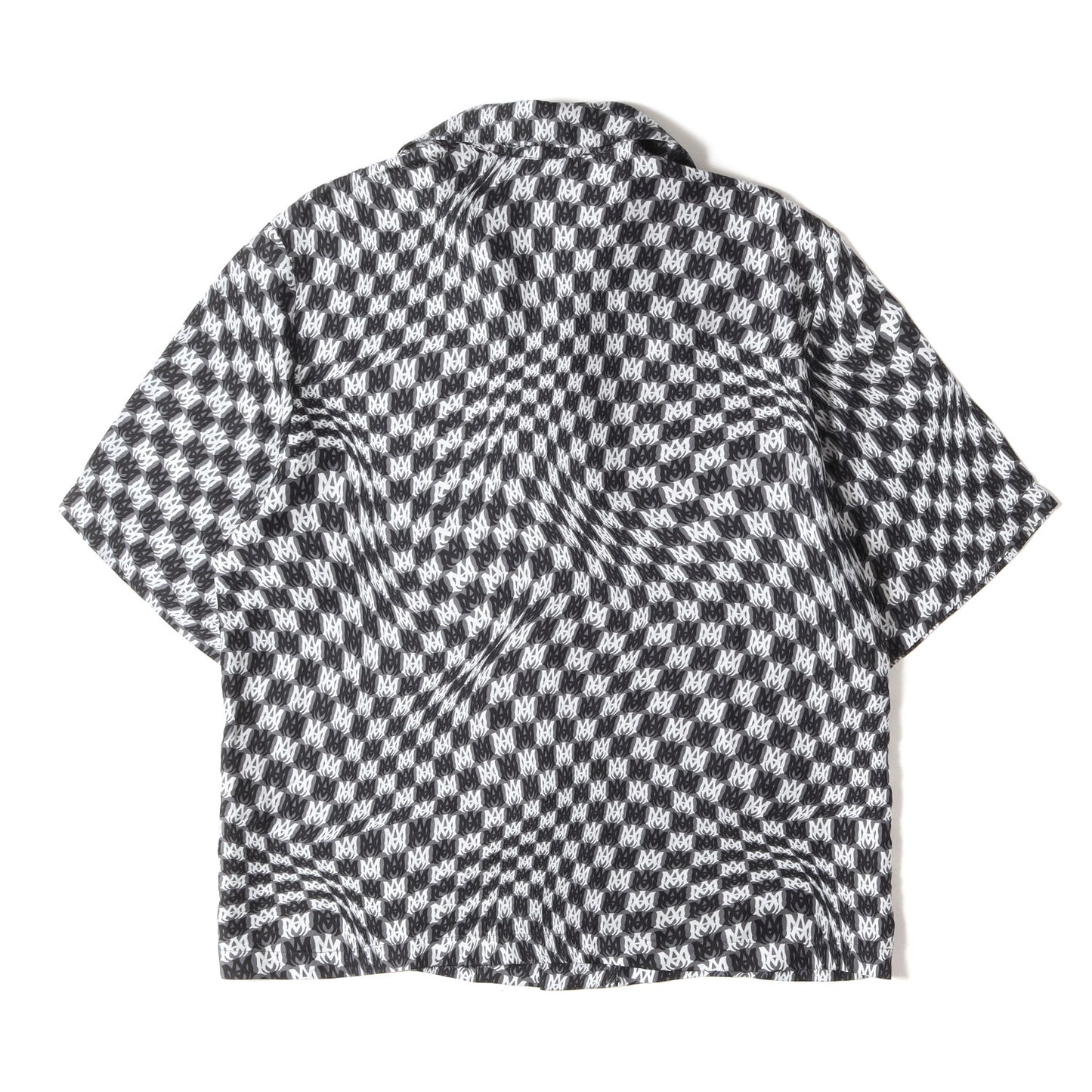 23AW ウェービー ロゴ シルク ショートスリーブ シャツ (WAVY MA SS SILK SHIRT)