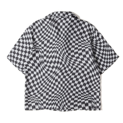 23AW ウェービー ロゴ シルク ショートスリーブ シャツ (WAVY MA SS SILK SHIRT)