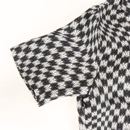 23AW ウェービー ロゴ シルク ショートスリーブ シャツ (WAVY MA SS SILK SHIRT)