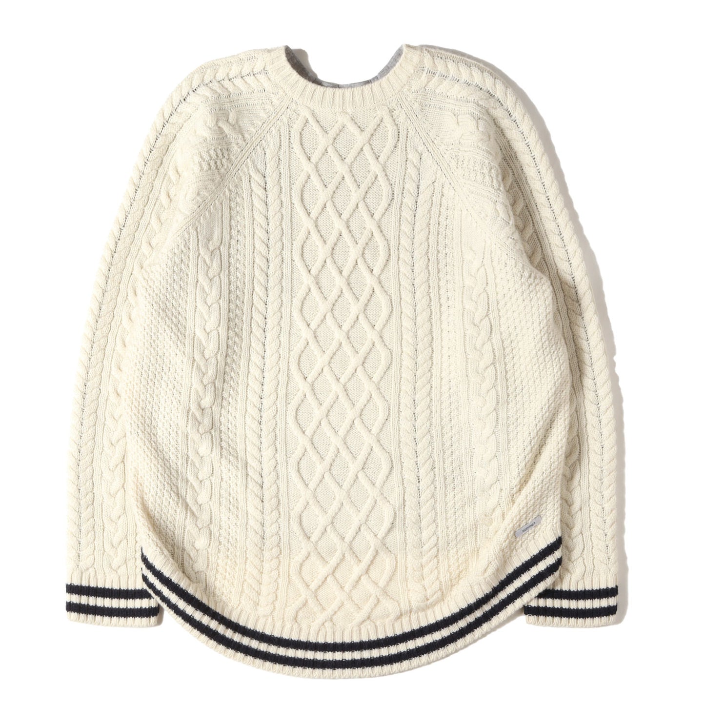 ファブリック ミックス クルーネック ニット セーター (FABRIC MIX CREWNECK KNIT)
