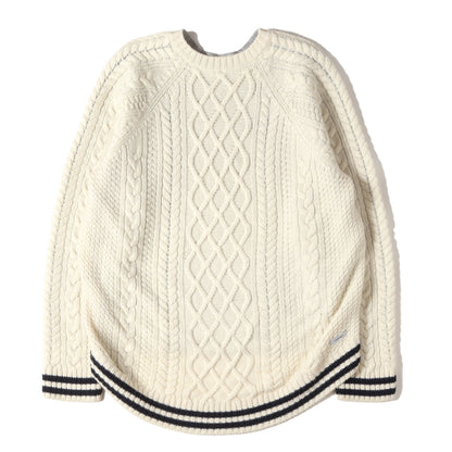 ファブリック ミックス クルーネック ニット セーター (FABRIC MIX CREWNECK KNIT)