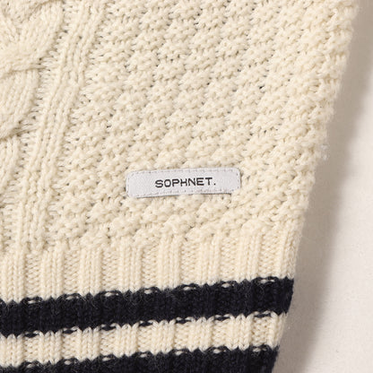 ファブリック ミックス クルーネック ニット セーター (FABRIC MIX CREWNECK KNIT)