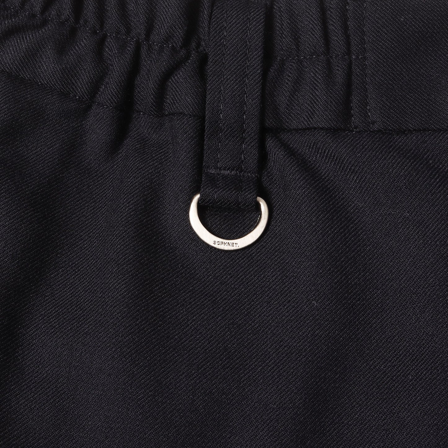 23AW ストレッチウール イージーパンツ (STRETCH WOOL HEM SHIRRING STANDARD EASY PANTS)