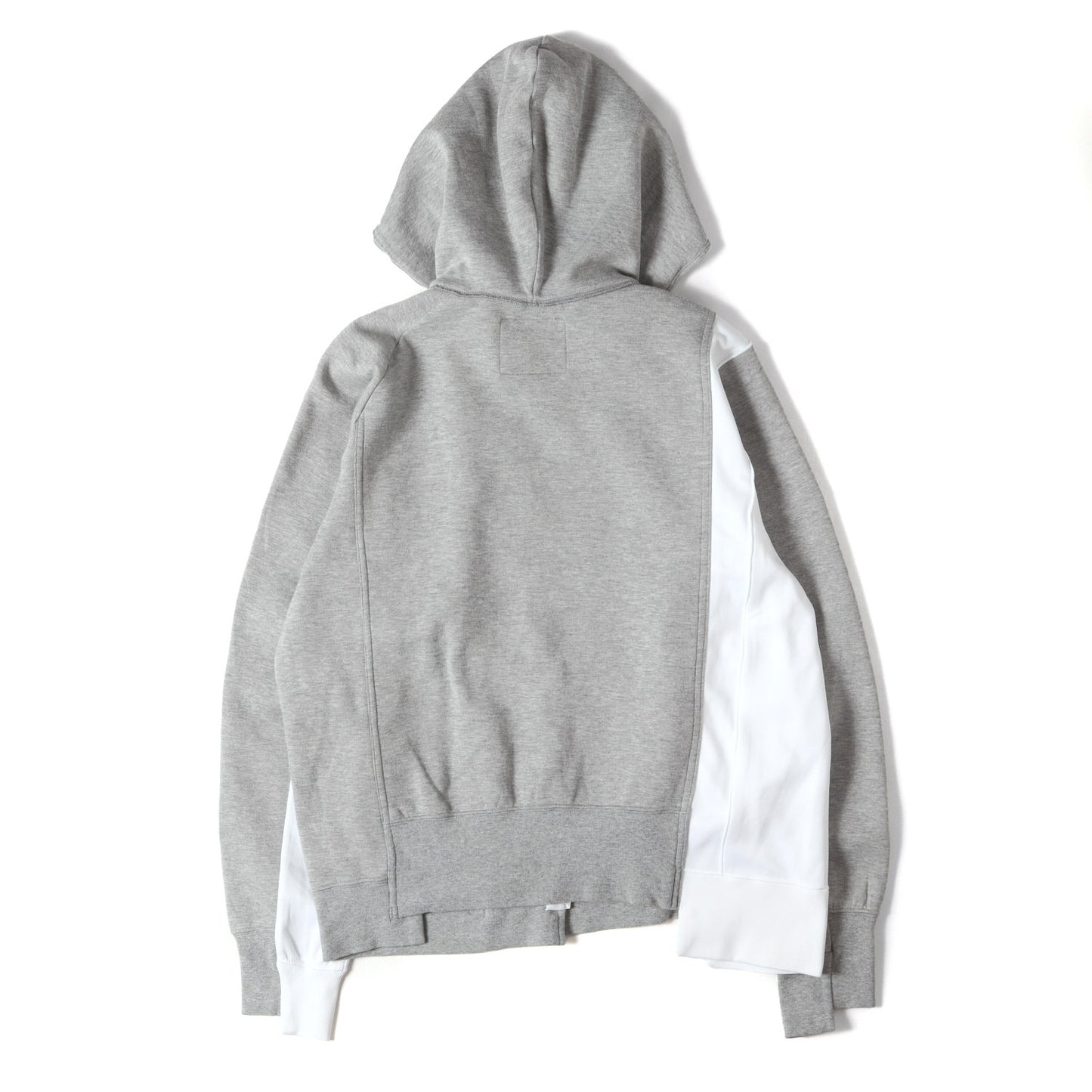× NIKE 再構築 スウェット ダブルジップ パーカー