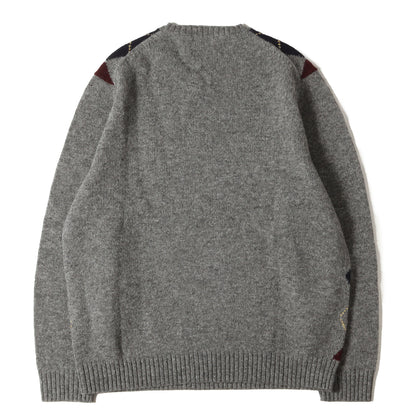 アーガイル シェットランドウール ニット セーター / SHETLAND WOOL