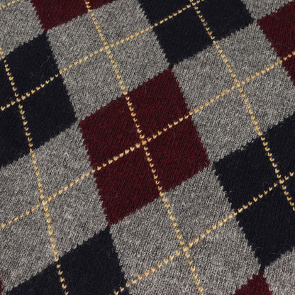 アーガイル シェットランドウール ニット セーター / SHETLAND WOOL