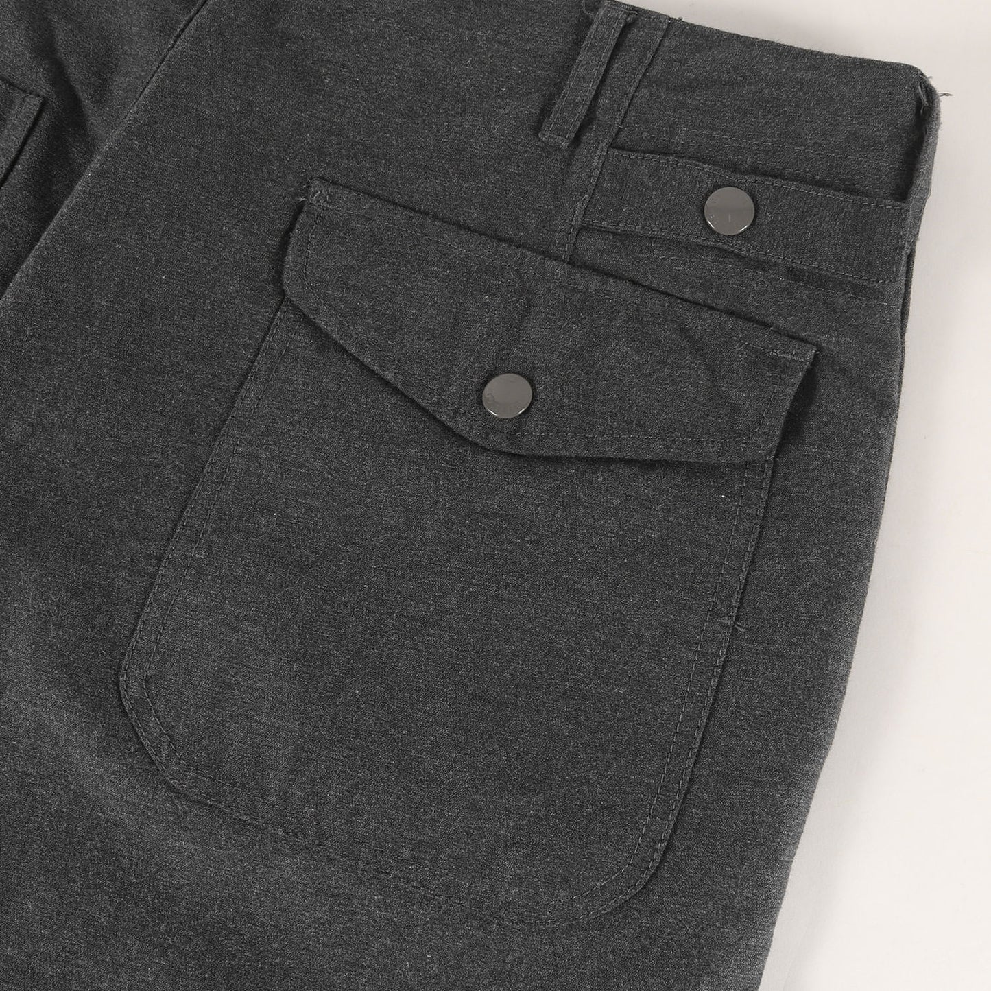 サイドスナップ ワイド テーパード ワークパンツ