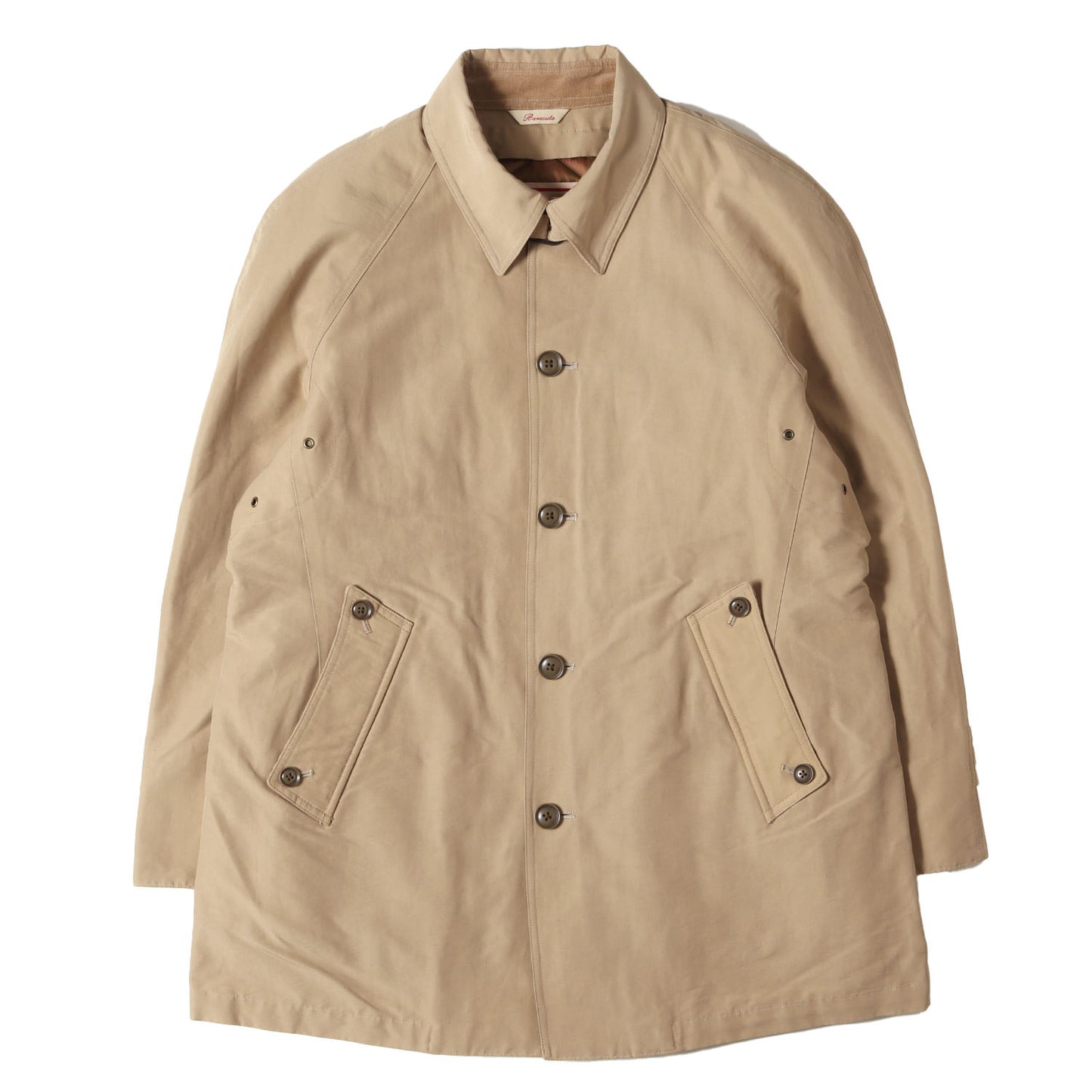 取り外し可能キルティングライナー付き ステンカラーコート